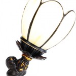 Lampa Tiffany Beige Glass 12x12x30 cm, Clayre & Eef